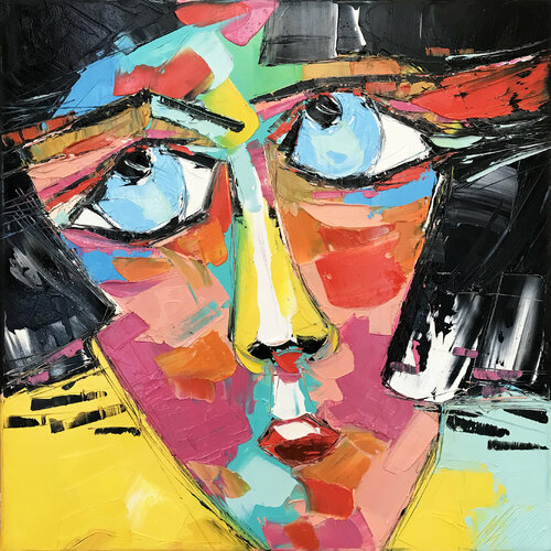 OMG! “Portrait 027” (2021) van Olivier Messas, Schilderij te koop op Singulart