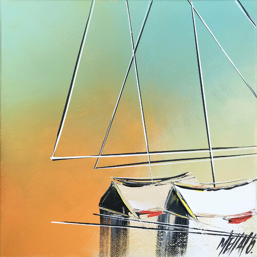 En tête à tête... (Esprit voile 2021) van Olivier Messas, Schilderij te koop op Singulart