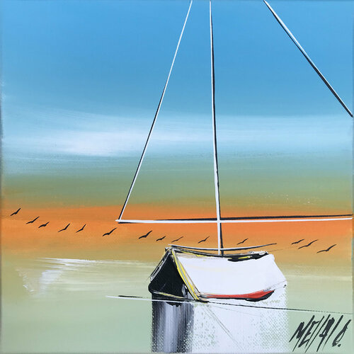 S'en aller... (Esprit voile 2021) van Olivier Messas, Schilderij te koop op Singulart
