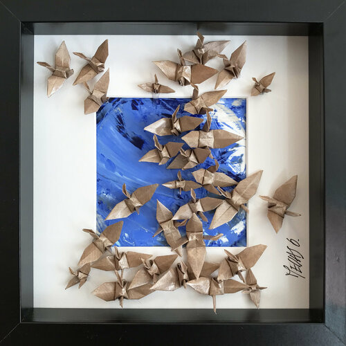 L’envolée… 007 (ORIGAMI 2021) van Olivier Messas, Werk op papier te koop op Singulart
