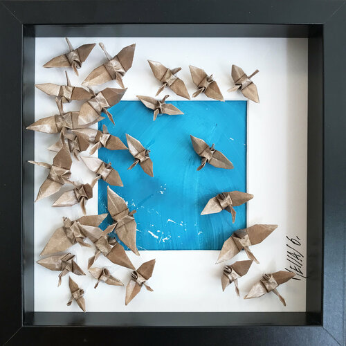 L’envolée… 008 (ORIGAMI 2021) van Olivier Messas, Werk op papier te koop op Singulart