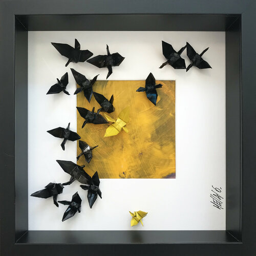 L’envolée… 009 (ORIGAMI 2021) van Olivier Messas, Werk op papier te koop op Singulart