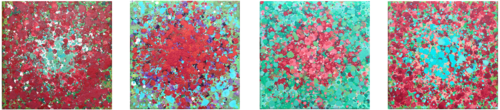 COMPOSITION XÍII - "Le temps des coquelicots..." (2021) von Olivier Messas, Malerei kaufen auf Singulart