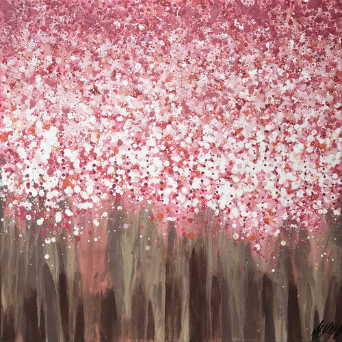 Sous les cerisiers... (2021) by Olivier Messas, Painting for Sale on Singulart