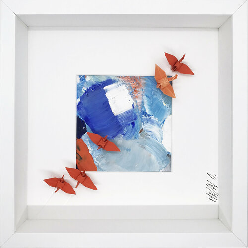 L’envolée… 014 (ORIGAMI 2021) di Olivier Messas, Opera su carta in vendita su Singulart