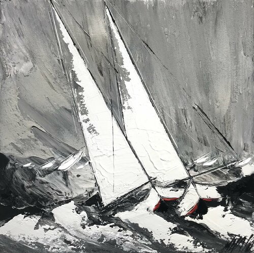 À deux... (Paysage abstrait 2021) di Olivier Messas, Pittura in vendita su Singulart