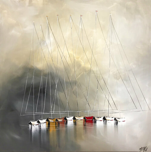 Bon vent! (Esprit voile 2021) van Olivier Messas, Schilderij te koop op Singulart