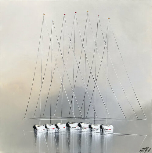 Harmonie... (Esprit voile 2021) van Olivier Messas, Schilderij te koop op Singulart