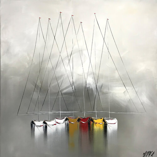 À l’aube d’un nouveau jour... (Esprit voile 2021) de Olivier Messas, Pintura a la venta en Singulart