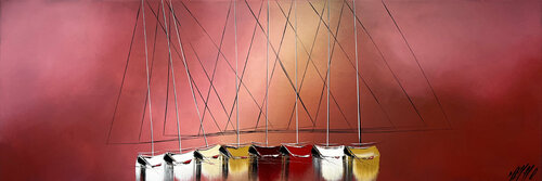 Jeux de reflets... (Esprit voile 2021) von Olivier Messas, Malerei kaufen auf Singulart