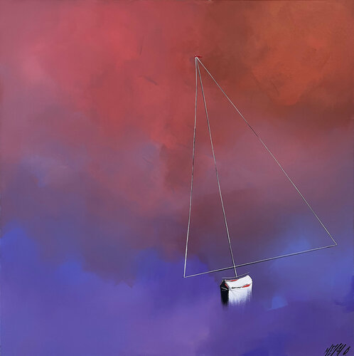 L'horizon infini... (Esprit voile 2021) von Olivier Messas, Malerei kaufen auf Singulart