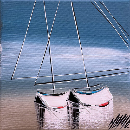 L'un contre l'autre... (Esprit voile 2021) van Olivier Messas, Schilderij te koop op Singulart