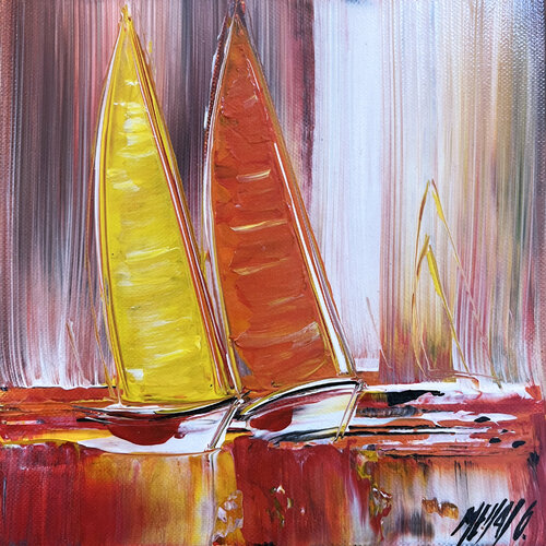 En mer... (Esprit voile 2017) van Olivier Messas, Schilderij te koop op Singulart