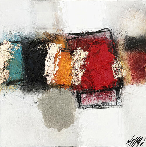Souvenirs d'été... (LA TÊTE DANS LES NUAGES 2021) de Olivier Messas, Pintura a la venta en Singulart