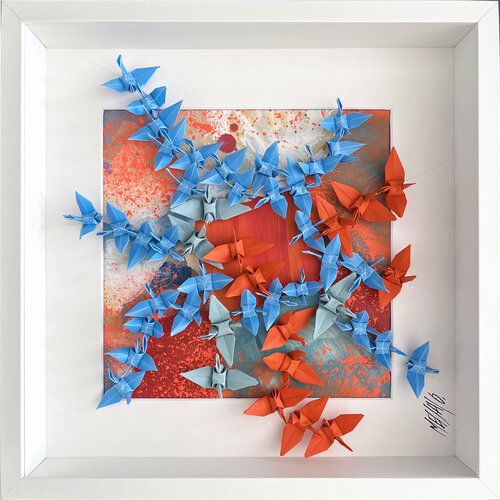 La belle échappée...  (ORIGAMI 2022) van Olivier Messas, Werk op papier te koop op Singulart