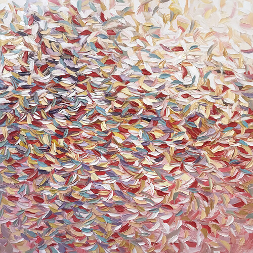 Sous les cerisiers... (Expression libre 2022) van Olivier Messas, Schilderij te koop op Singulart