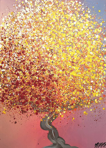 Coucher de soleil...  (SOUVENIRS DU SUD 2022) van Olivier Messas, Schilderij te koop op Singulart