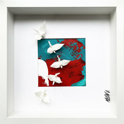 L'envolée... III (ORIGAMI 2022) di Olivier Messas, Opera su carta in vendita su Singulart