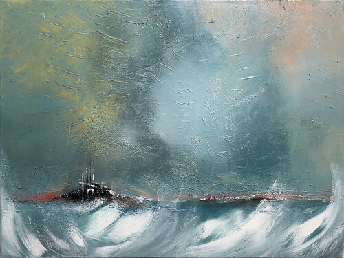 Cité en mer... (PAYSAGE ABSTRAIT 2013) von Olivier Messas, Malerei kaufen auf Singulart