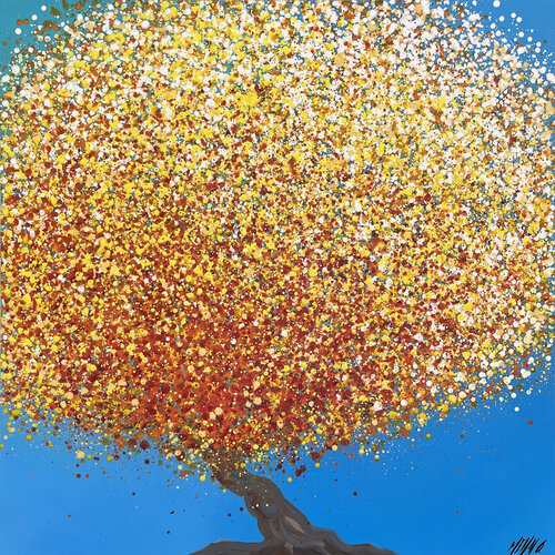 Sous un ciel bleu d’été... (SOUVENIRS DU SUD 2022) von Olivier Messas, Malerei kaufen auf Singulart