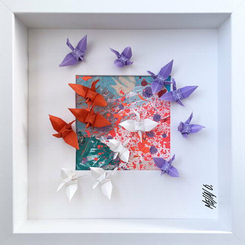 Nouveau départ... III (ORIGAMI 2022) van Olivier Messas, Werk op papier te koop op Singulart