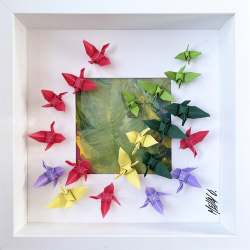 Nouveau départ... VI (ORIGAMI 2022) di Olivier Messas, Opera su carta in vendita su Singulart