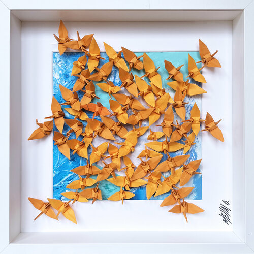 L'envolée de lumière... (ORIGAMI 2022) di Olivier Messas, Opera su carta in vendita su Singulart