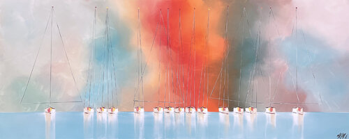 Sunshine... (ESPRIT VOILE 2022) von Olivier Messas, Malerei kaufen auf Singulart