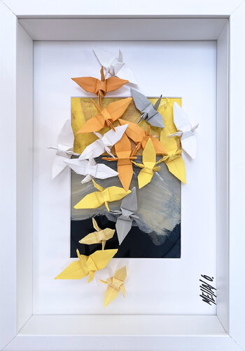 Coucher de soleil... (ORIGAMI 2022) van Olivier Messas, Werk op papier te koop op Singulart