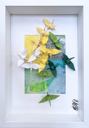 Printemps... (ORIGAMI 2022) van Olivier Messas, Werk op papier te koop op Singulart