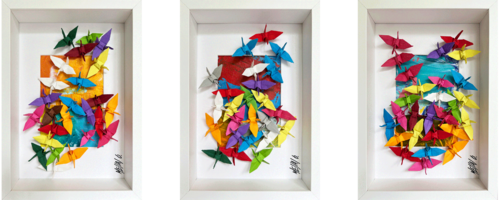 COMPOSITION XIV "L'envolée de couleurs" (ORIGAMI 2022) Olivier Messas