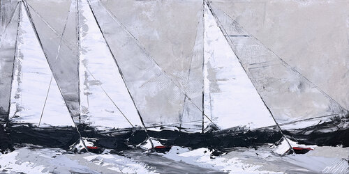 Jour de régate.. (2022) von Olivier Messas, Malerei kaufen auf Singulart