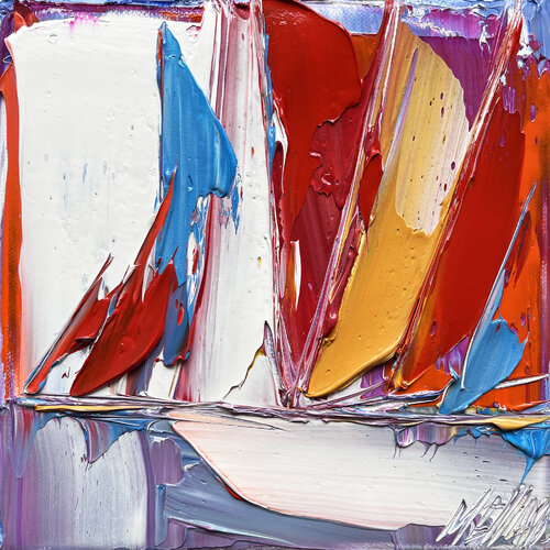Régate... II (ESPRIT VOILE 2022) van Olivier Messas, Schilderij te koop op Singulart
