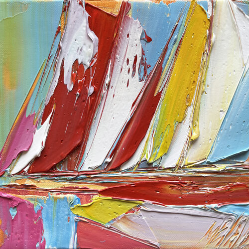 Régate... III (ESPRIT VOILE 2022) van Olivier Messas, Schilderij te koop op Singulart