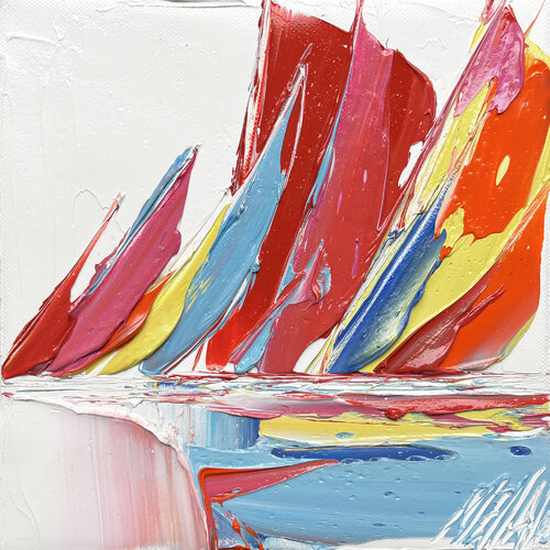 Régate... IV (ESPRIT VOILE 2022) van Olivier Messas, Schilderij te koop op Singulart
