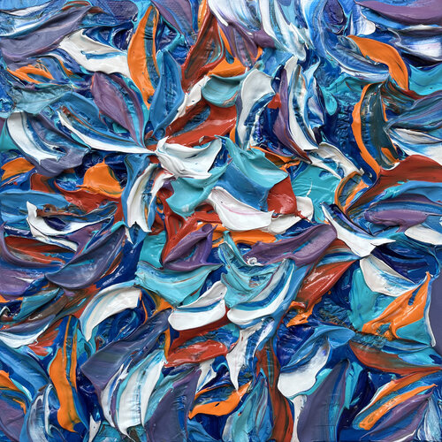 Dans l'océan de la vie... (Expression libre 2022) van Olivier Messas, Schilderij te koop op Singulart