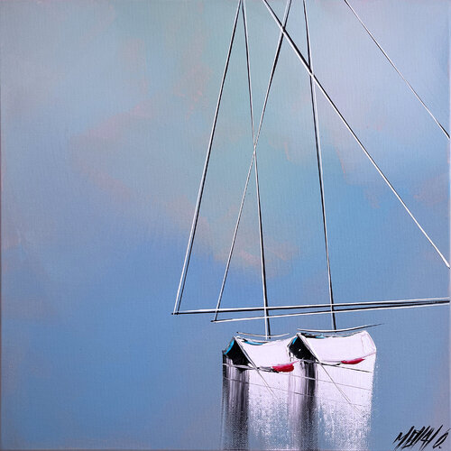 L'histoire sans fin... (Esprit voile 2022) van Olivier Messas, Schilderij te koop op Singulart