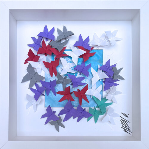 Battements... (ORIGAMI 2022) van Olivier Messas, Werk op papier te koop op Singulart