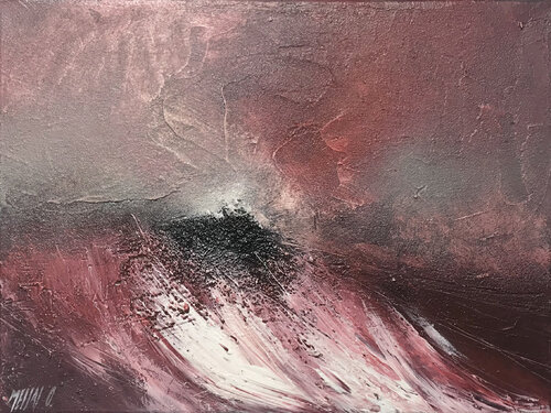 L'île du bout du monde... (PAYSAGE ABSTRAIT 2014) von Olivier Messas, Malerei kaufen auf Singulart