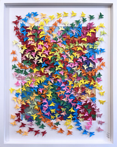 Nouveau départ...  (ORIGAMI 2023) di Olivier Messas, Opera su carta in vendita su Singulart