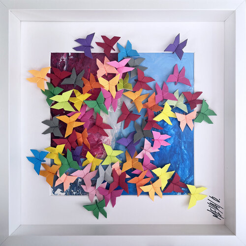 Bonheur perpétuel... (ORIGAMI 2023) di Olivier Messas, Opera su carta in vendita su Singulart