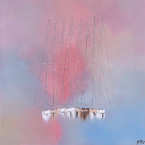 Rêverie... (ESPRIT VOILE 2023) van Olivier Messas, Schilderij te koop op Singulart