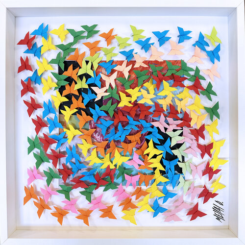 Le tourbillon de la vie...  (ORIGAMI 2023) di Olivier Messas, Opera su carta in vendita su Singulart