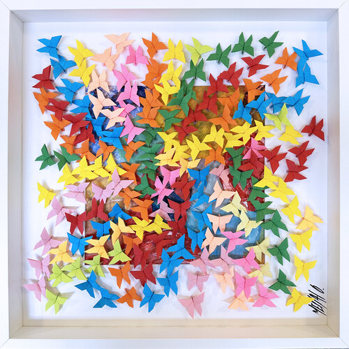 La joie de vivre...  (ORIGAMI 2023) di Olivier Messas, Opera su carta in vendita su Singulart