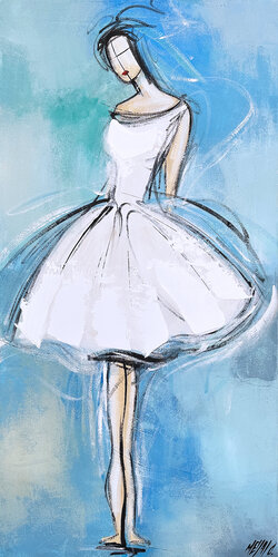 La ballerine... (EN SCÈNE 2023) di Olivier Messas, Pittura in vendita su Singulart