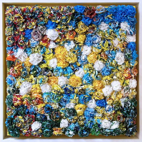 Couleurs des champs... (Expression libre 2023) by Olivier Messas, Painting for Sale on Singulart