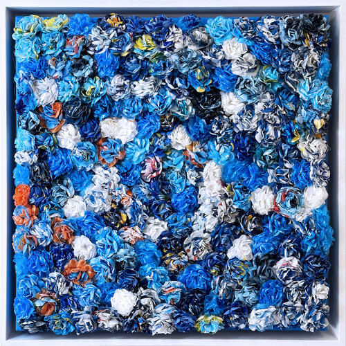 Jardin bleu... (Expression libre 2023) von Olivier Messas, Malerei kaufen auf Singulart