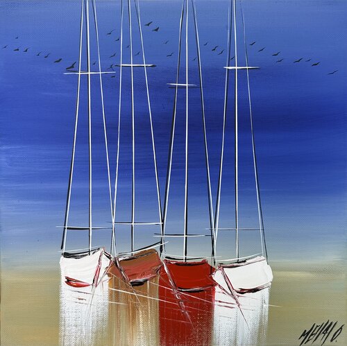 L’envolée... (ESPRIT VOILE 2023) van Olivier Messas, Schilderij te koop op Singulart