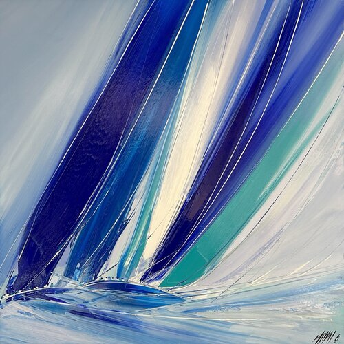 L’appel du vent... (ESPRIT VOILE 2023) van Olivier Messas, Schilderij te koop op Singulart