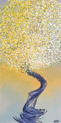 Le temps des Mimosas...  (SOUVENIRS DU SUD 2023) van Olivier Messas, Schilderij te koop op Singulart